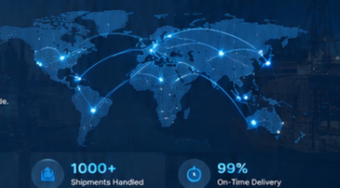 World map visualizing connected trade routes
